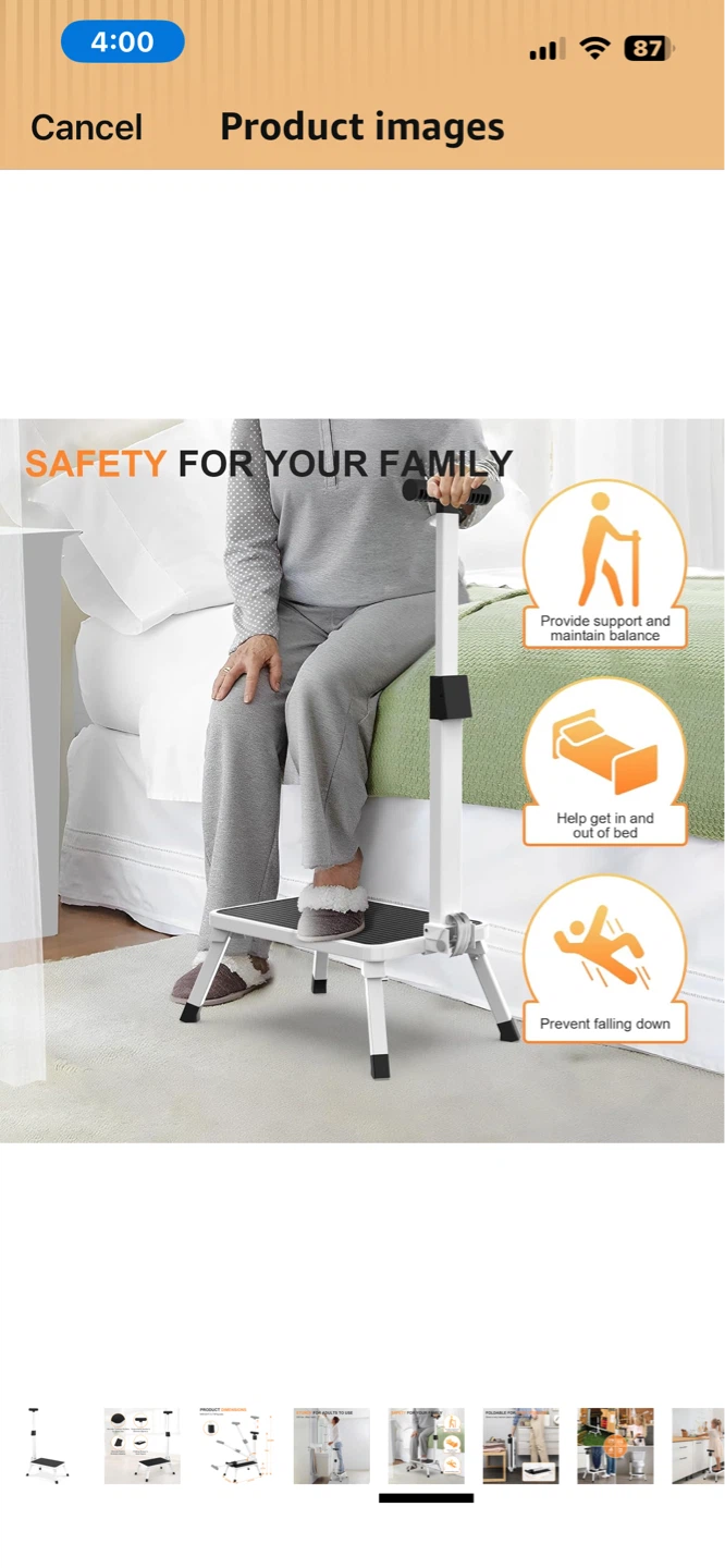 New Foldable Step Stool w/ Handle - photo 5