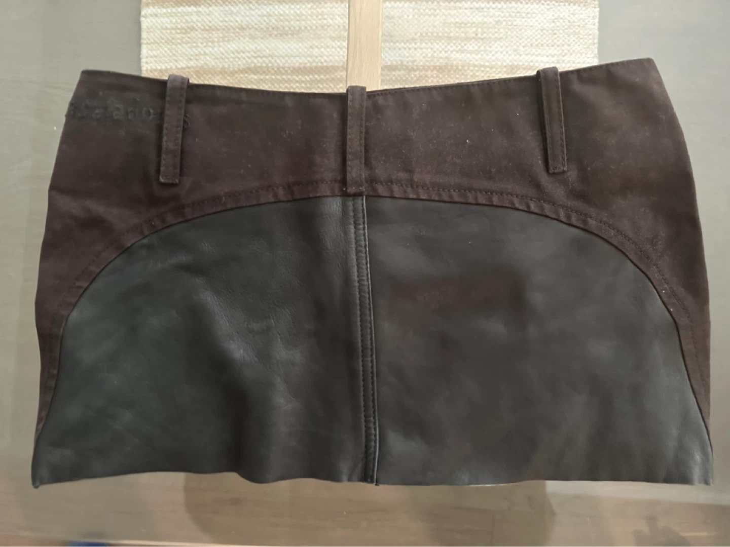 Diesel Suede & Leather Mini Skirt - photo 3