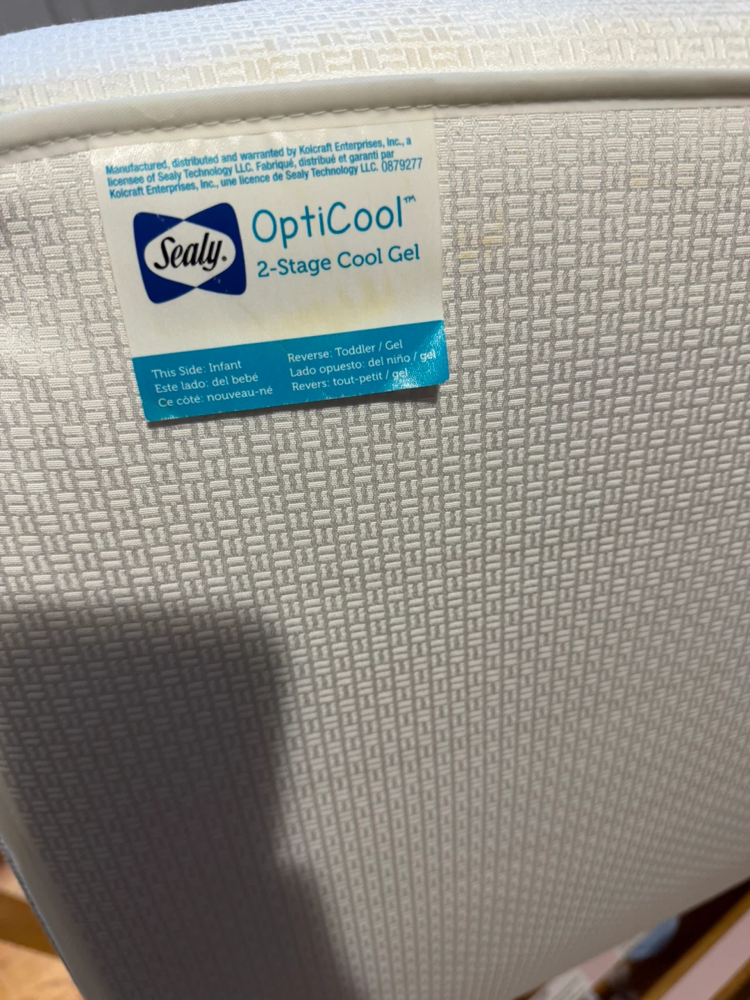 Sealy OptiCool 2-Stage Cool Gel Toddler Mattress - photo 3
