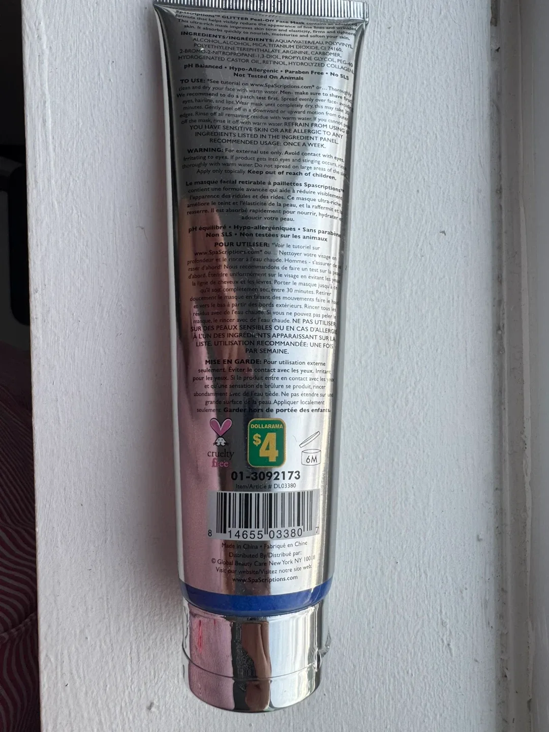 SpaScriptions Age Defying Glitter Peel-Off Facial Mask - photo 2