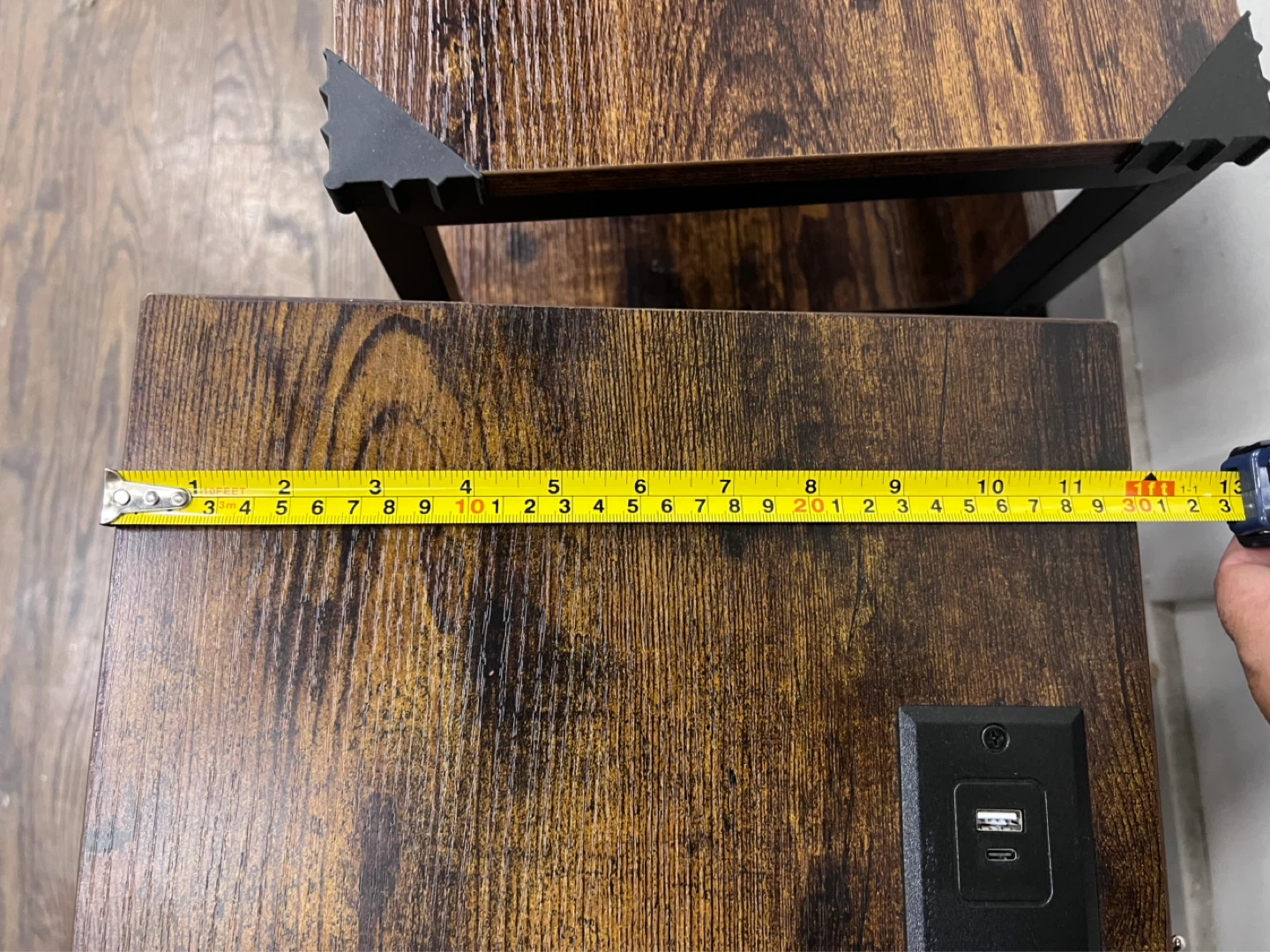 Rustic Wood side. Tables Built-in Power Strip & USB $30 each - photo 4