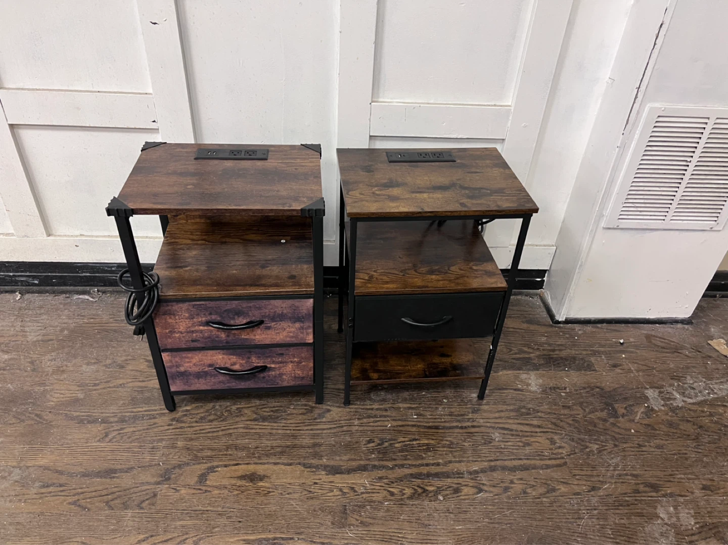 Rustic Wood side. Tables Built-in Power Strip & USB $30 each - photo 3
