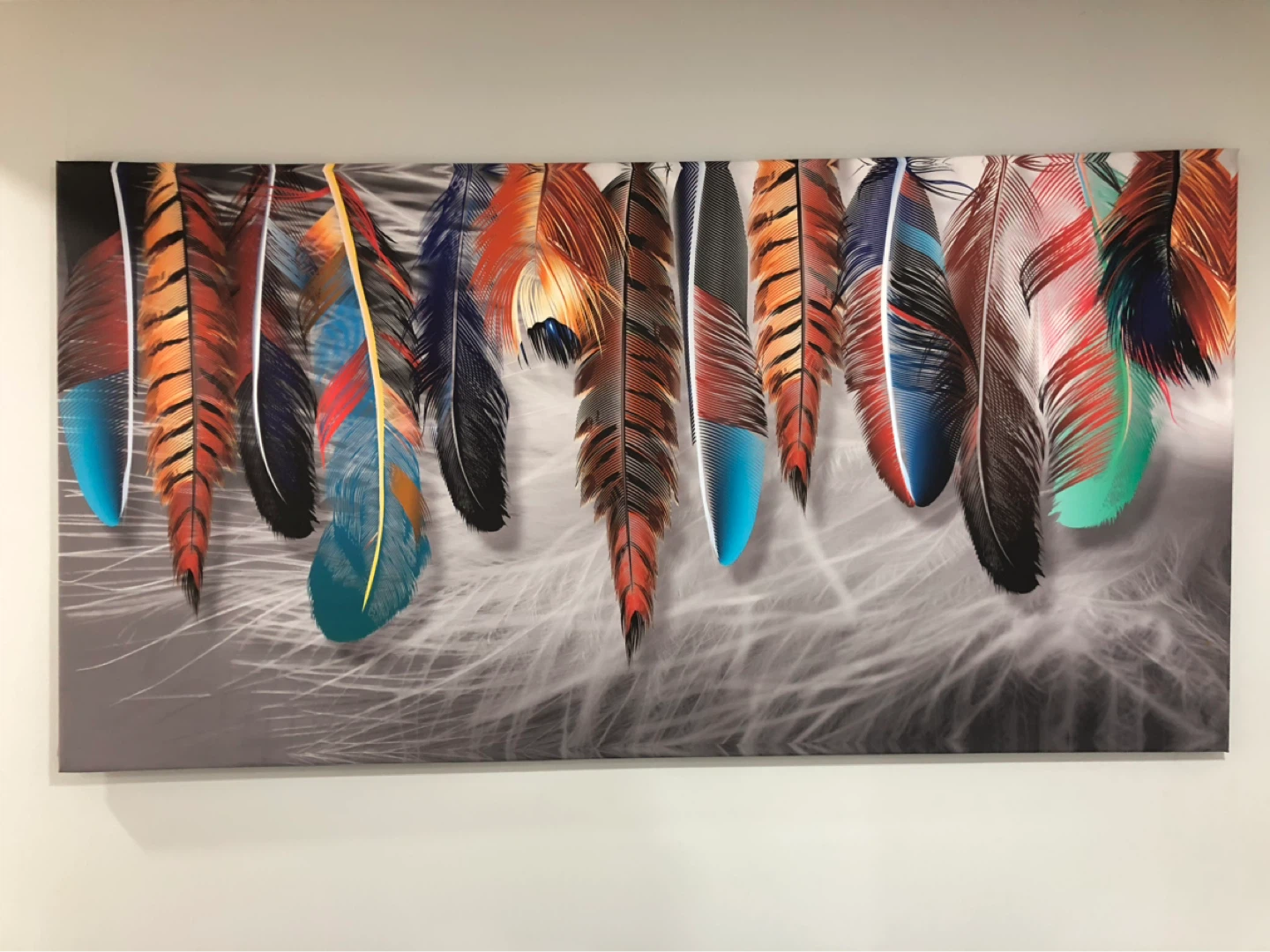 Large Feather Wall Art Canvas Print - photo 2