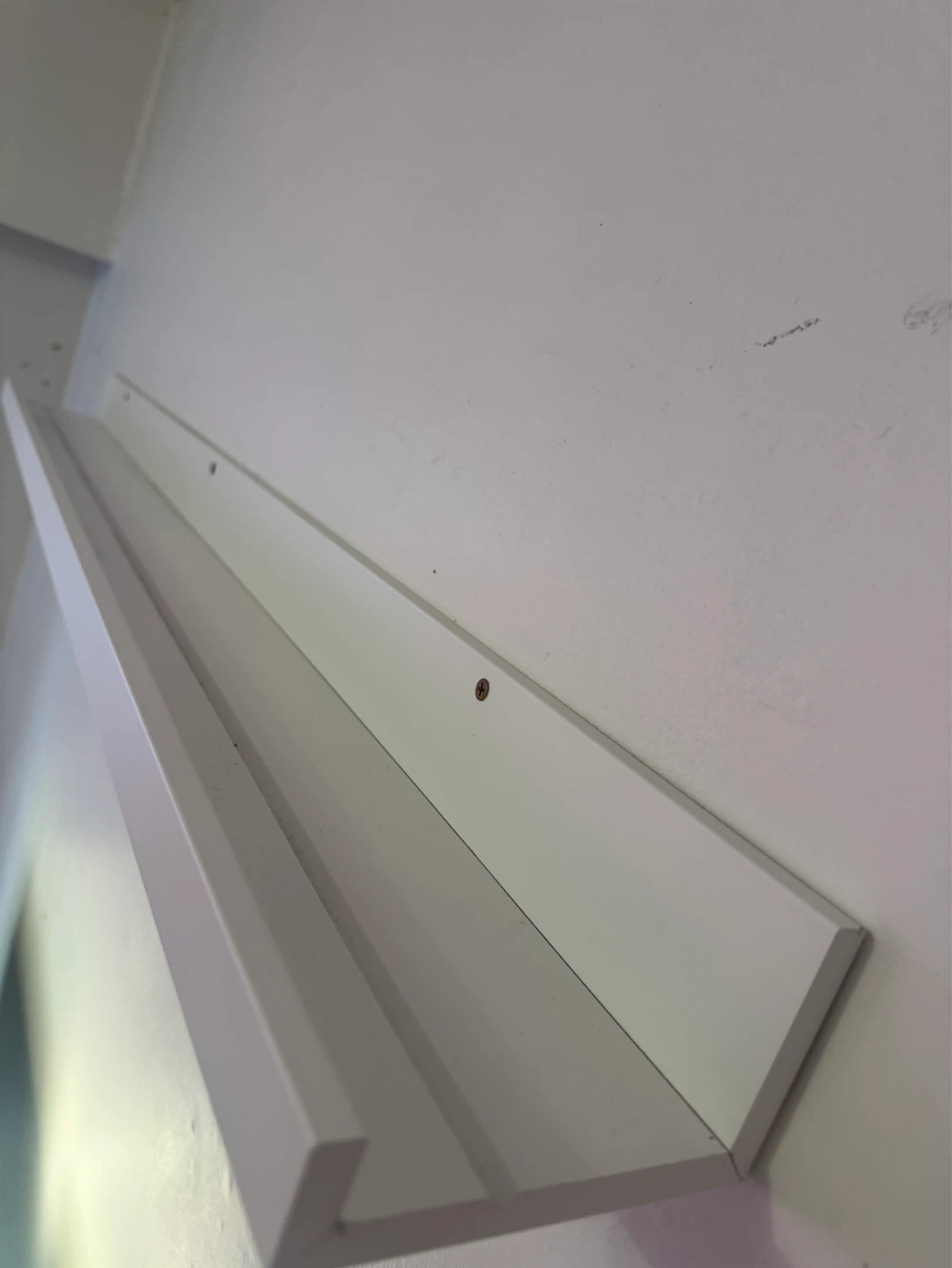 White Floating Wall Shelf - photo 2