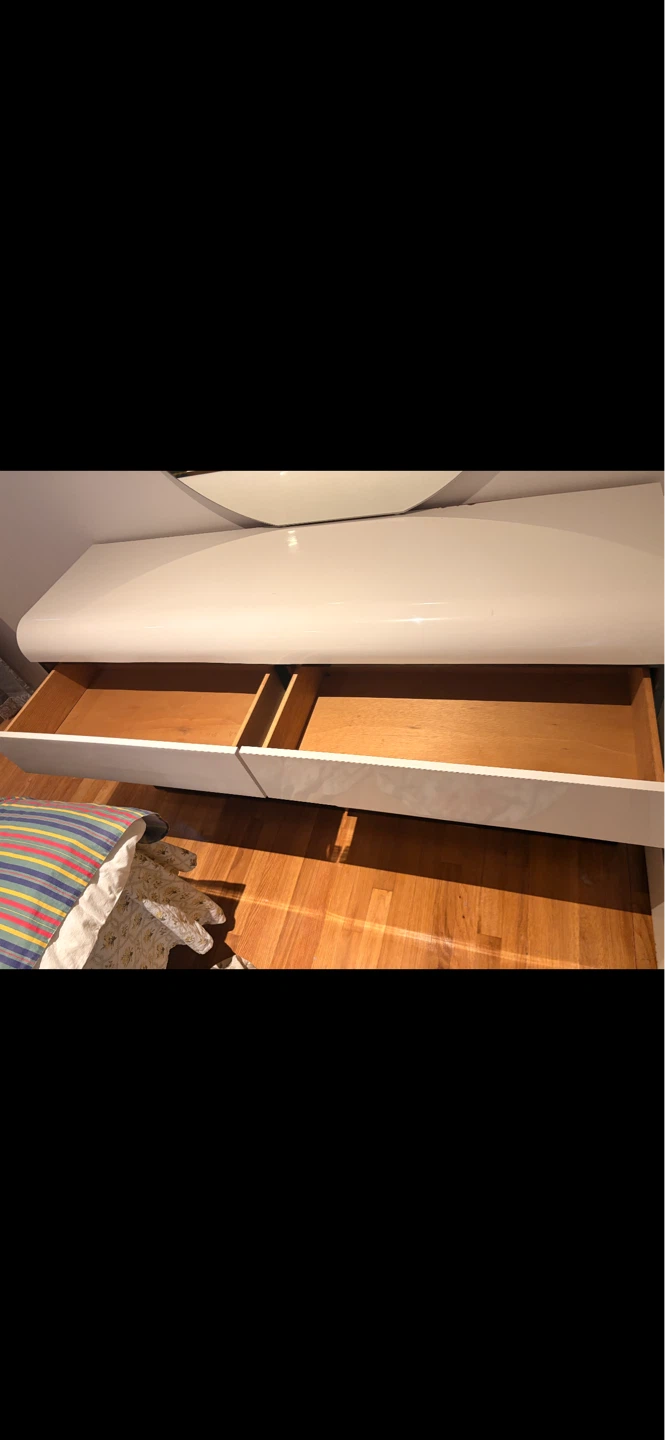 White Dresser with Mirror - photo 2