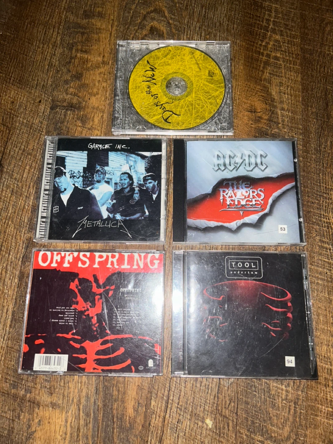 Collection of 5 rock CDs