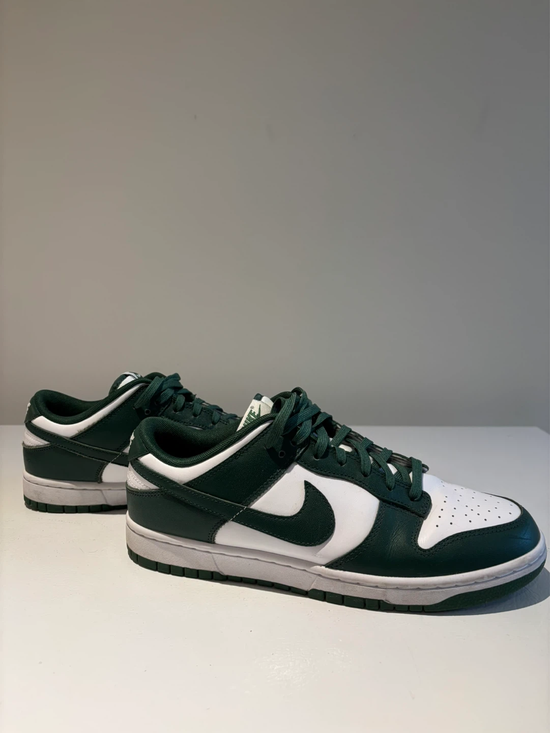 Nike Dunk Low Green White Sneakers - photo 3
