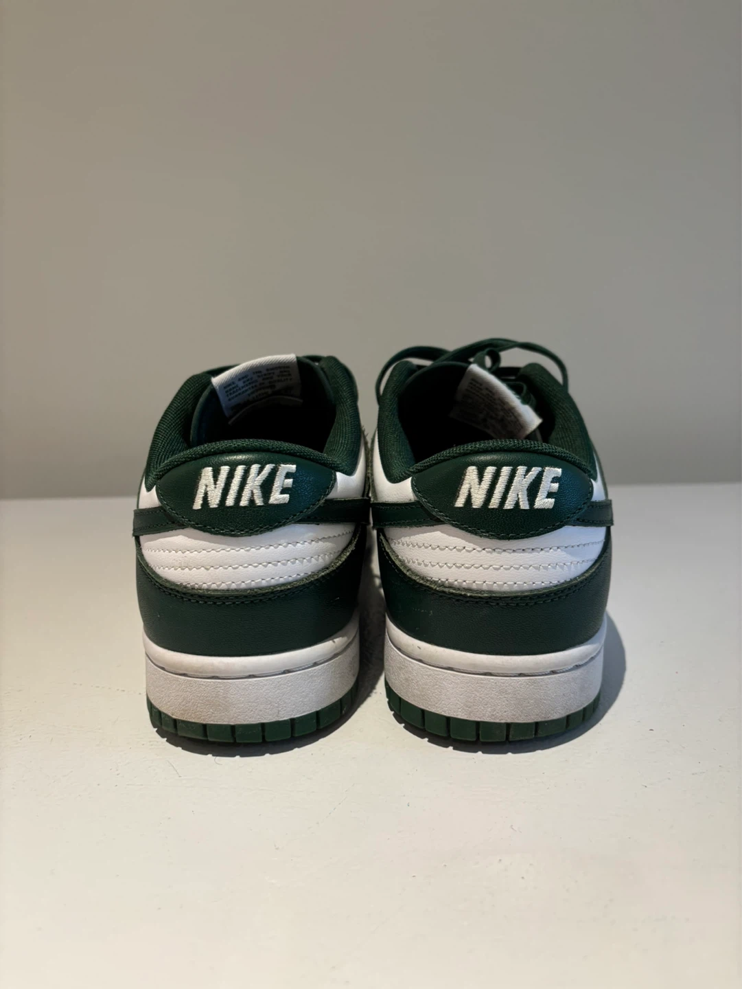 Nike Dunk Low Green White Sneakers - photo 2