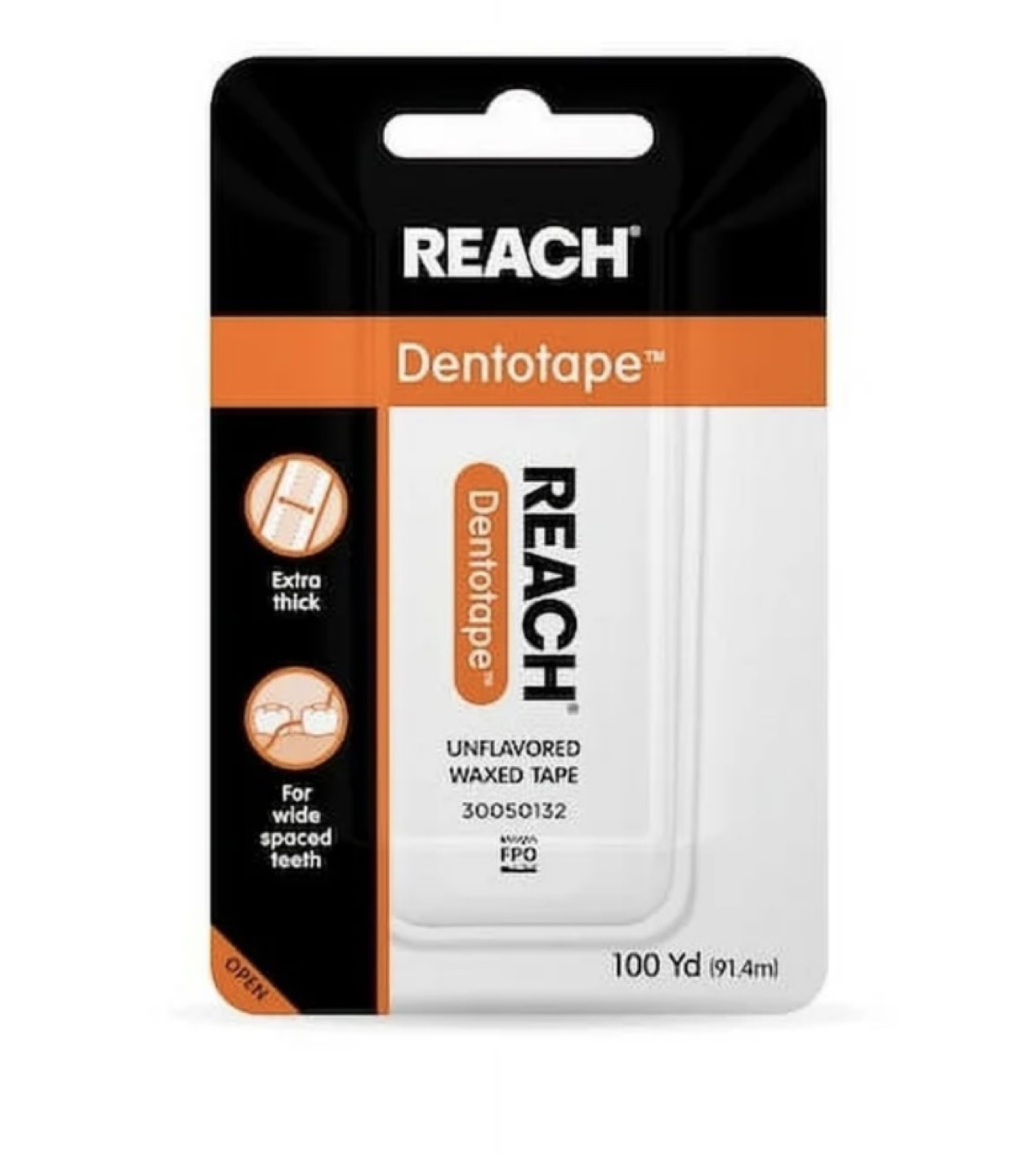 REACH Dentotape Unflavored Waxed Tape - 100 Yd - photo 2