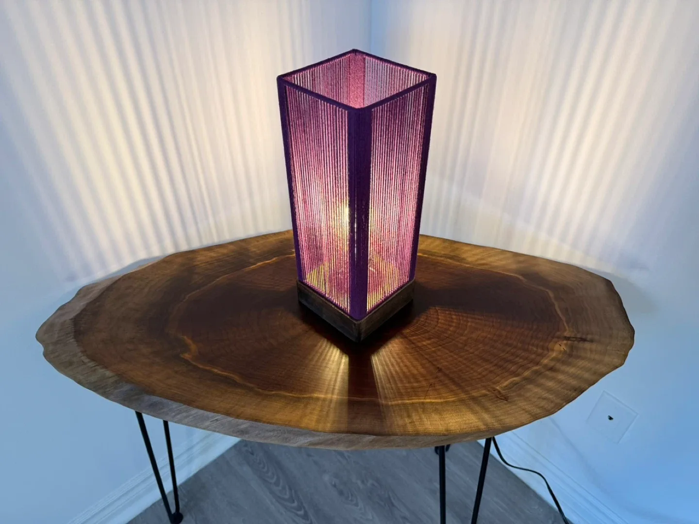 Handmade Solid Wood Live Edge Console / Accent Table
