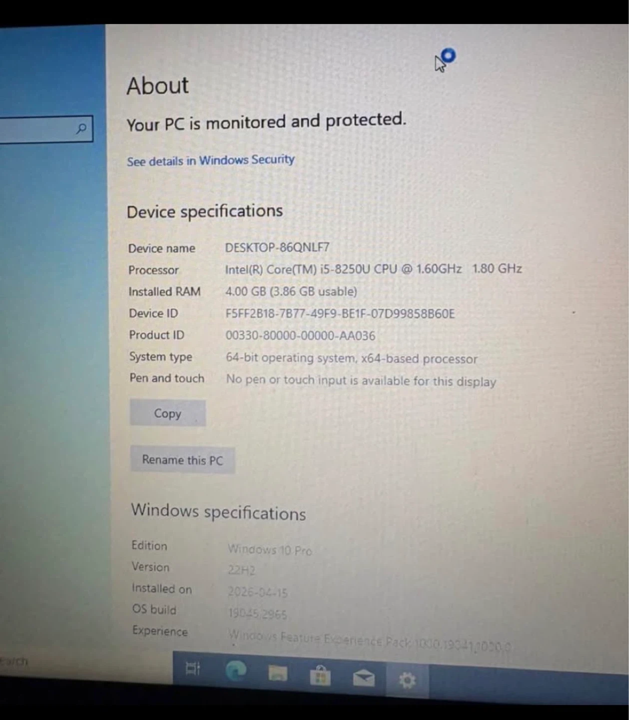 Lenovo ThinkPad T480 Laptop - Intel i5, 4GB RAM - photo 2