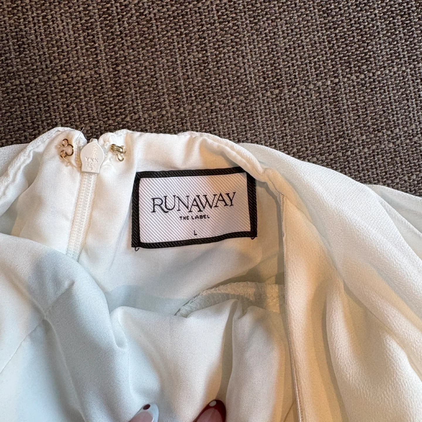 Runaway The Label White Ruffle Halter Dress - photo 3
