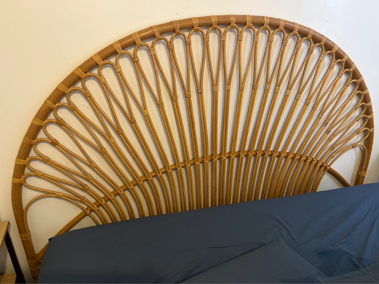 Rattan Peacock Headboard