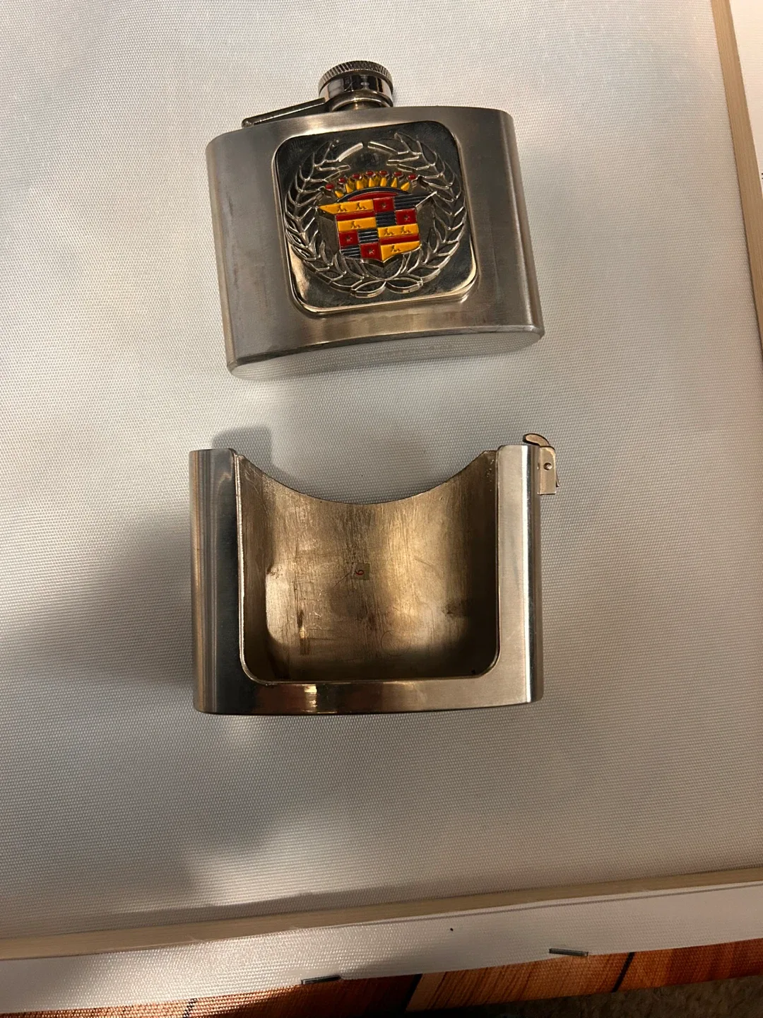 Cadillac Flask belt buckle