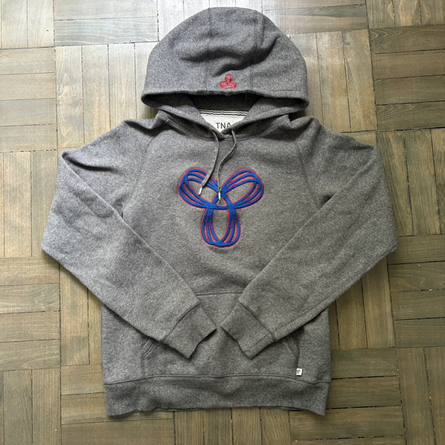 TNA Heather Grey Logo Hoodie