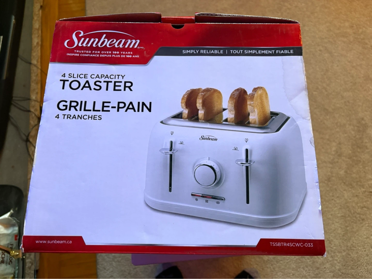 Sunbeam 4 Slice Toaster
