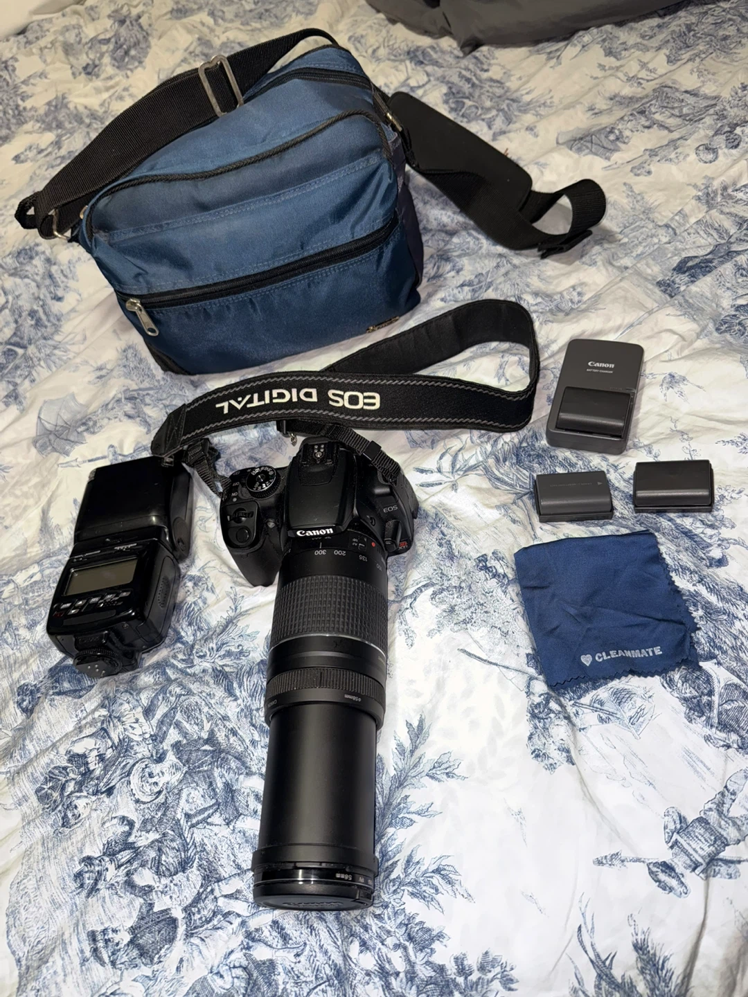 Canon EOS Digital Rebel XTi  with Flash and Lens