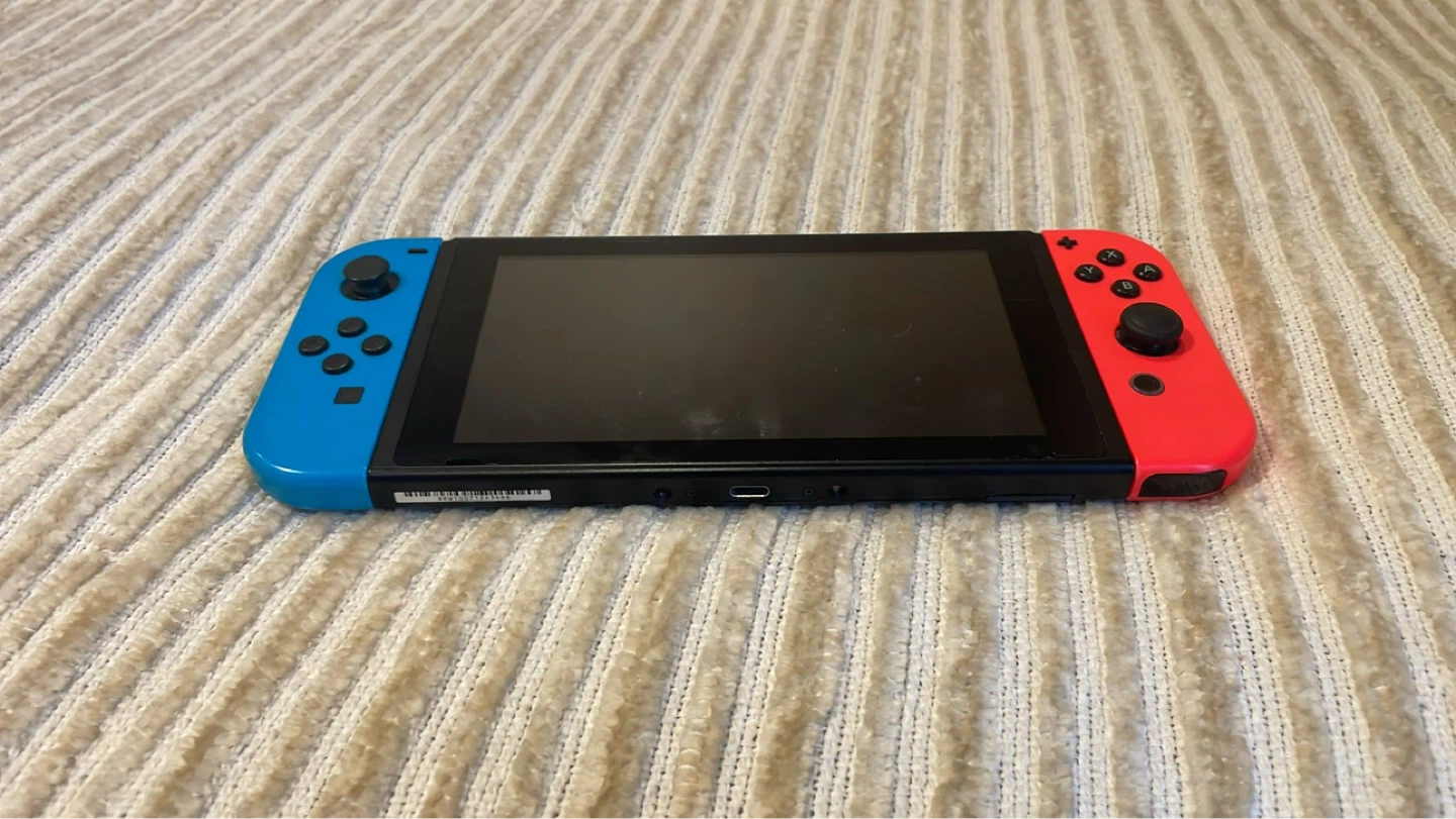 Nintendo Switch Console with Red and Blue Joy-Cons - photo 3