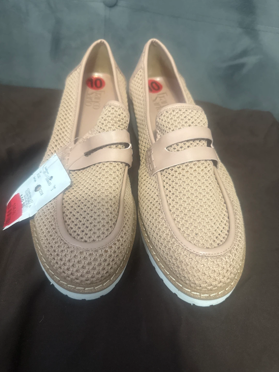 Franco Sarto Women's Loafers Size 10 Tan Knit