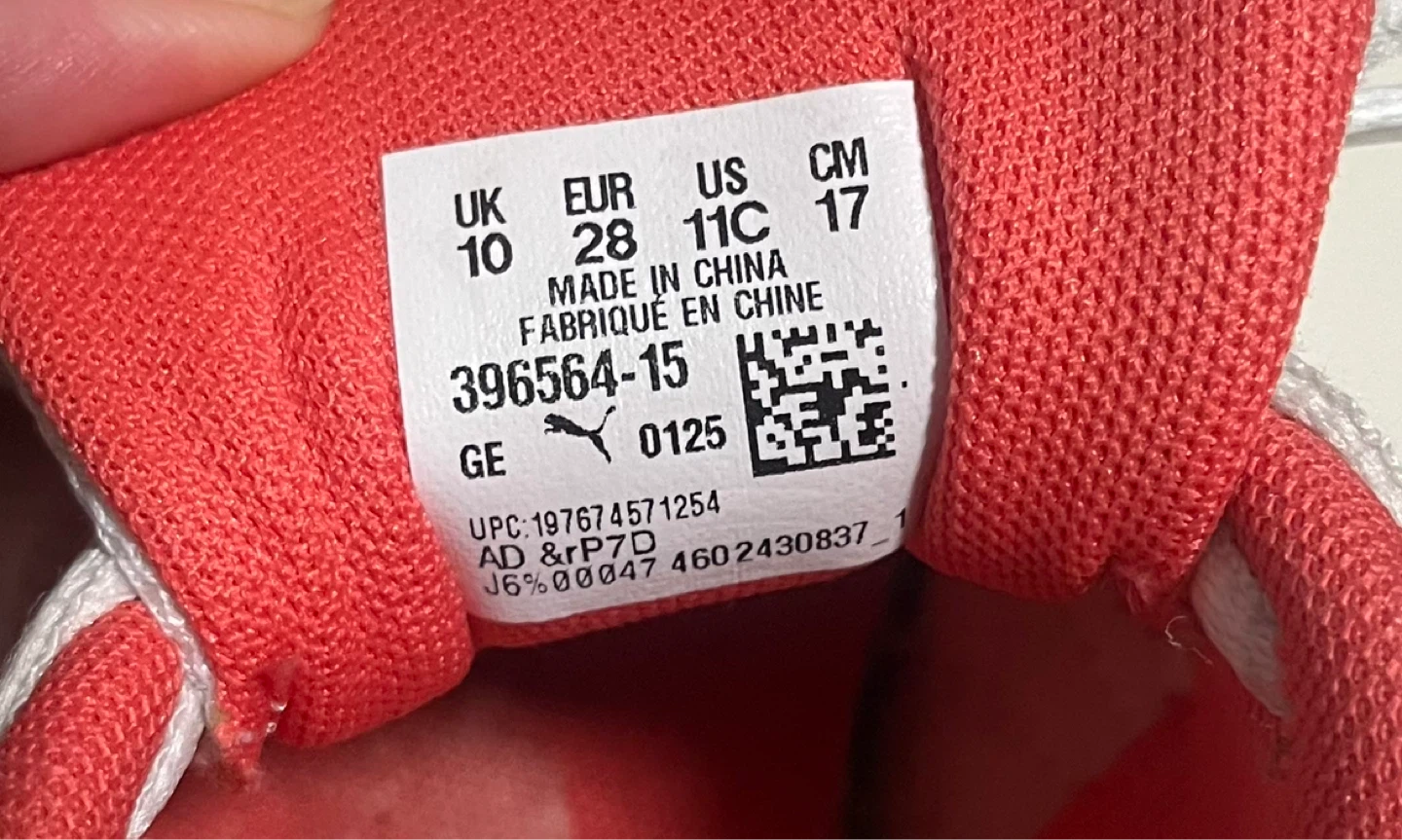 Puma Toddler Shoes White/Red Size 11C - photo 4
