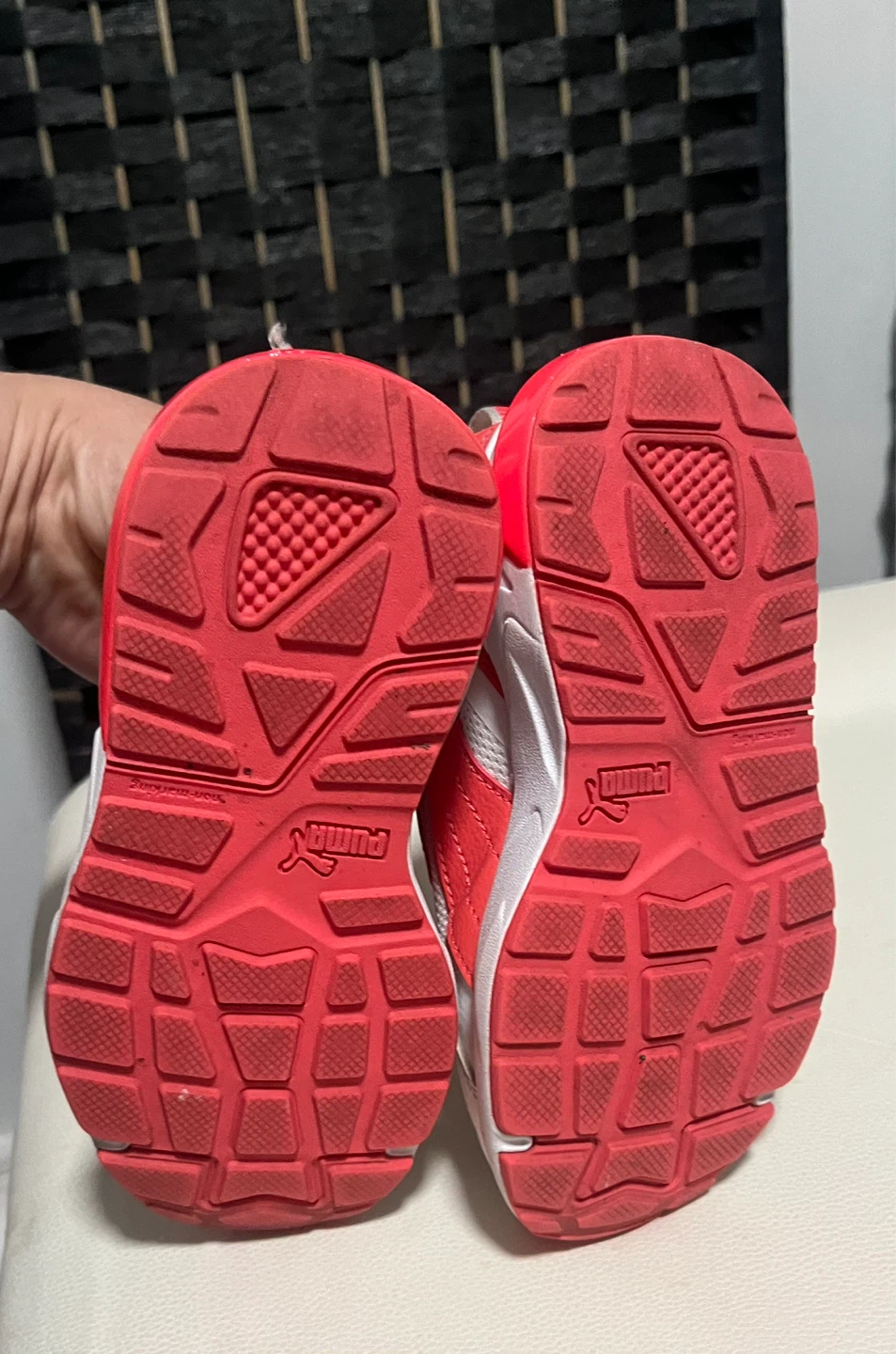 Puma Toddler Shoes White/Red Size 11C - photo 3