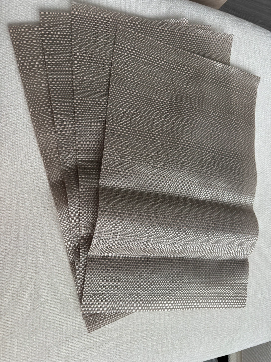 Set of 4 Woven Placemats - golden/Beige