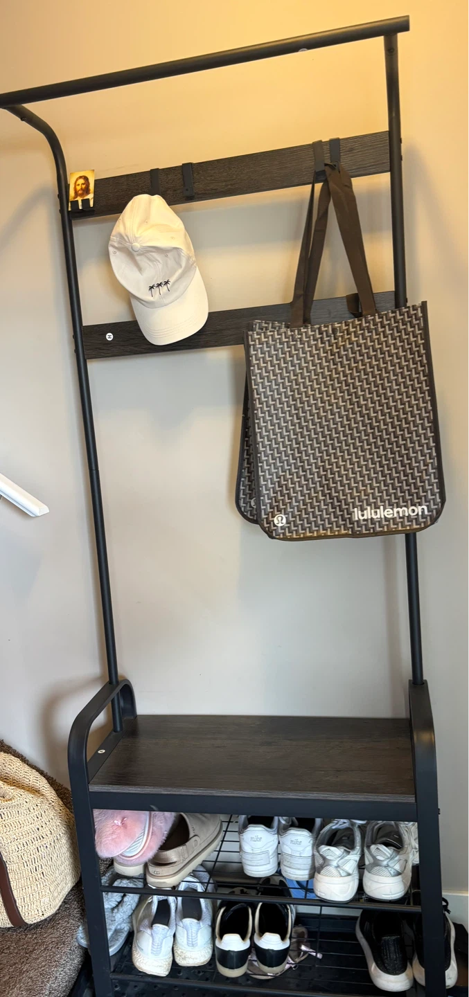 Style Coat Rack and Shoe Bench - photo 2