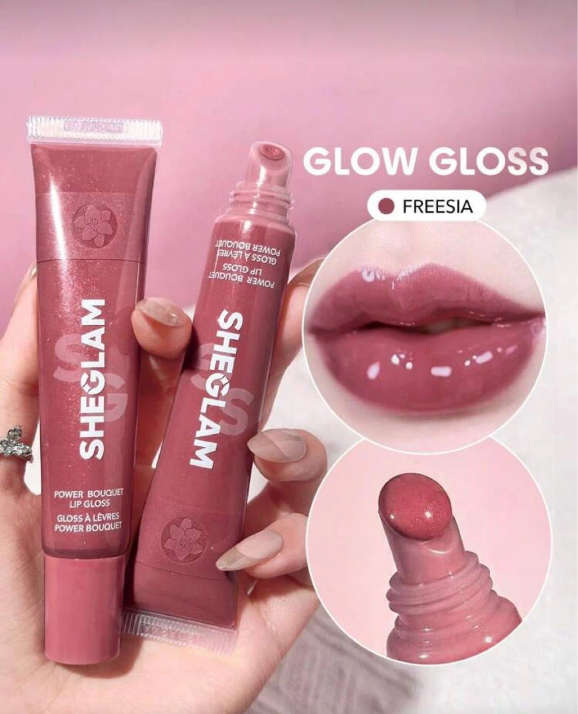 SHEGLAM Power Bouquet Lip Gloss – Sunny Sands / Freesia - photo 2
