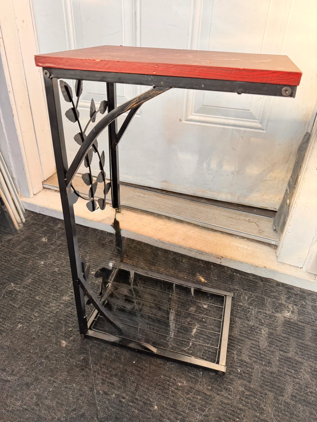 Decorative Metal Leaf plant shelf - photo 4