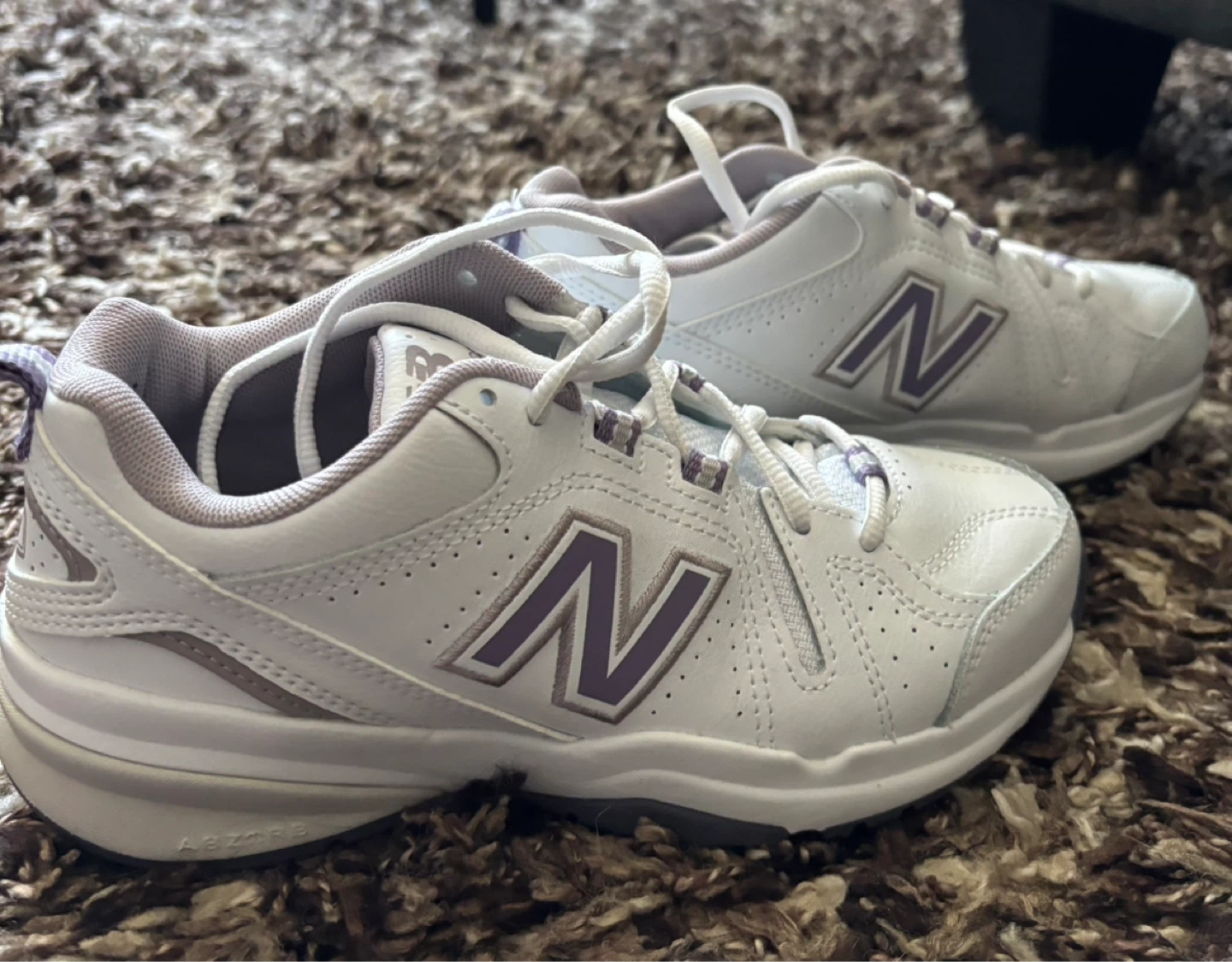 New Balance 608 White/Purple Women's Athletic Shoes