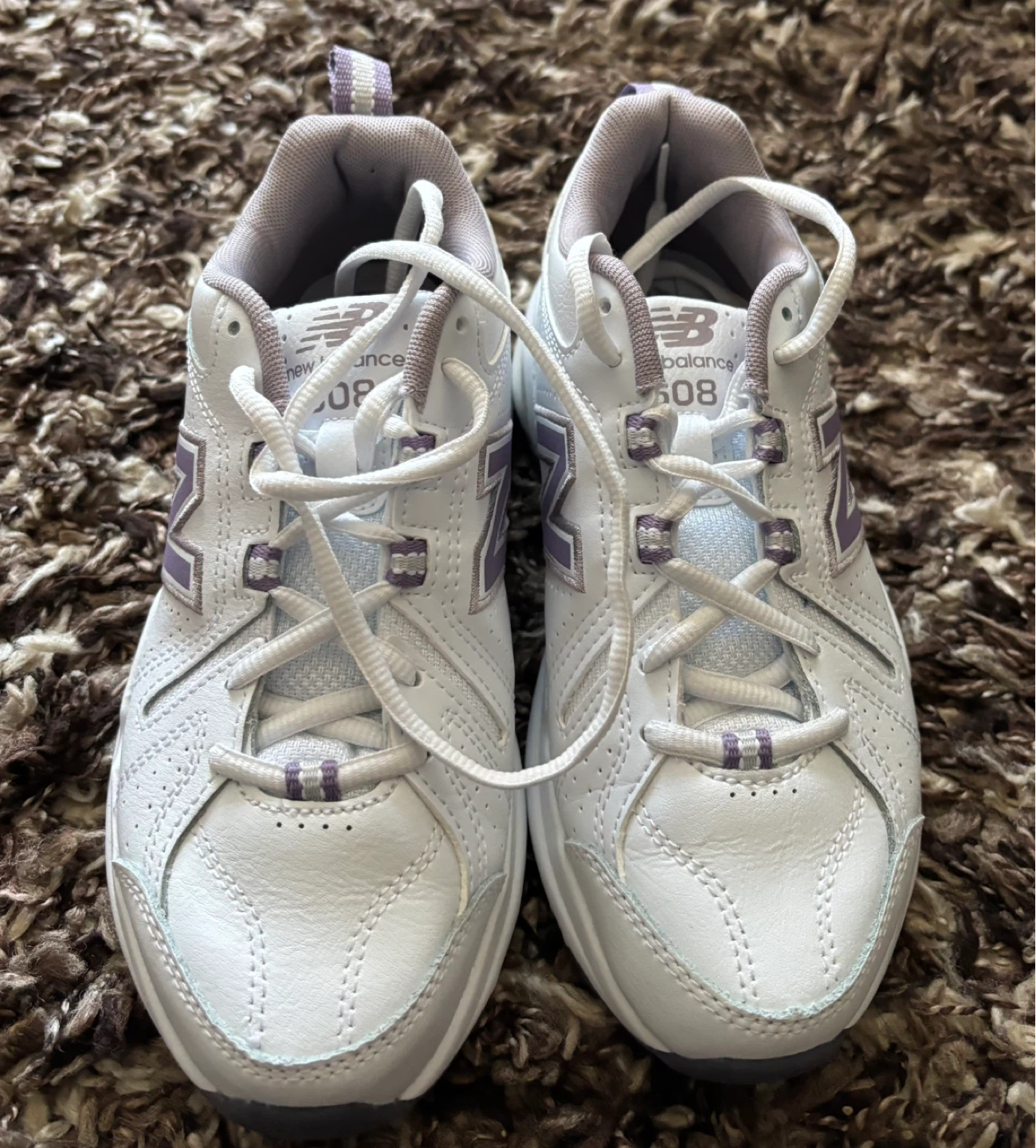 New Balance 608 White/Purple Women's Athletic Shoes - photo 2