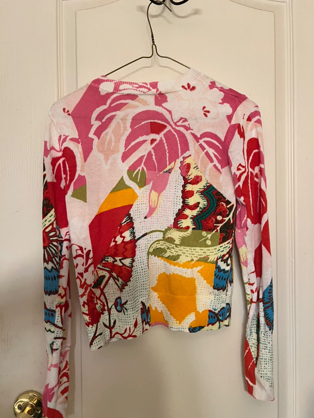 Desigual Women's Butterfly & Floral Print Sweater Size M - photo 3