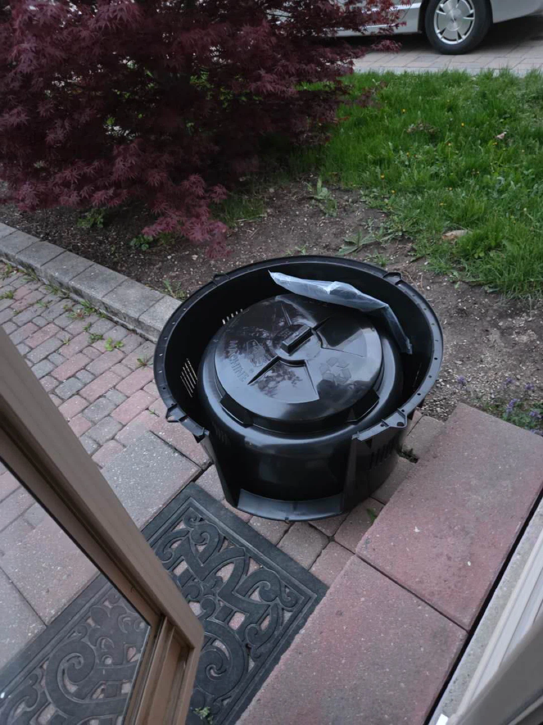 Black Plastic Compost Bin