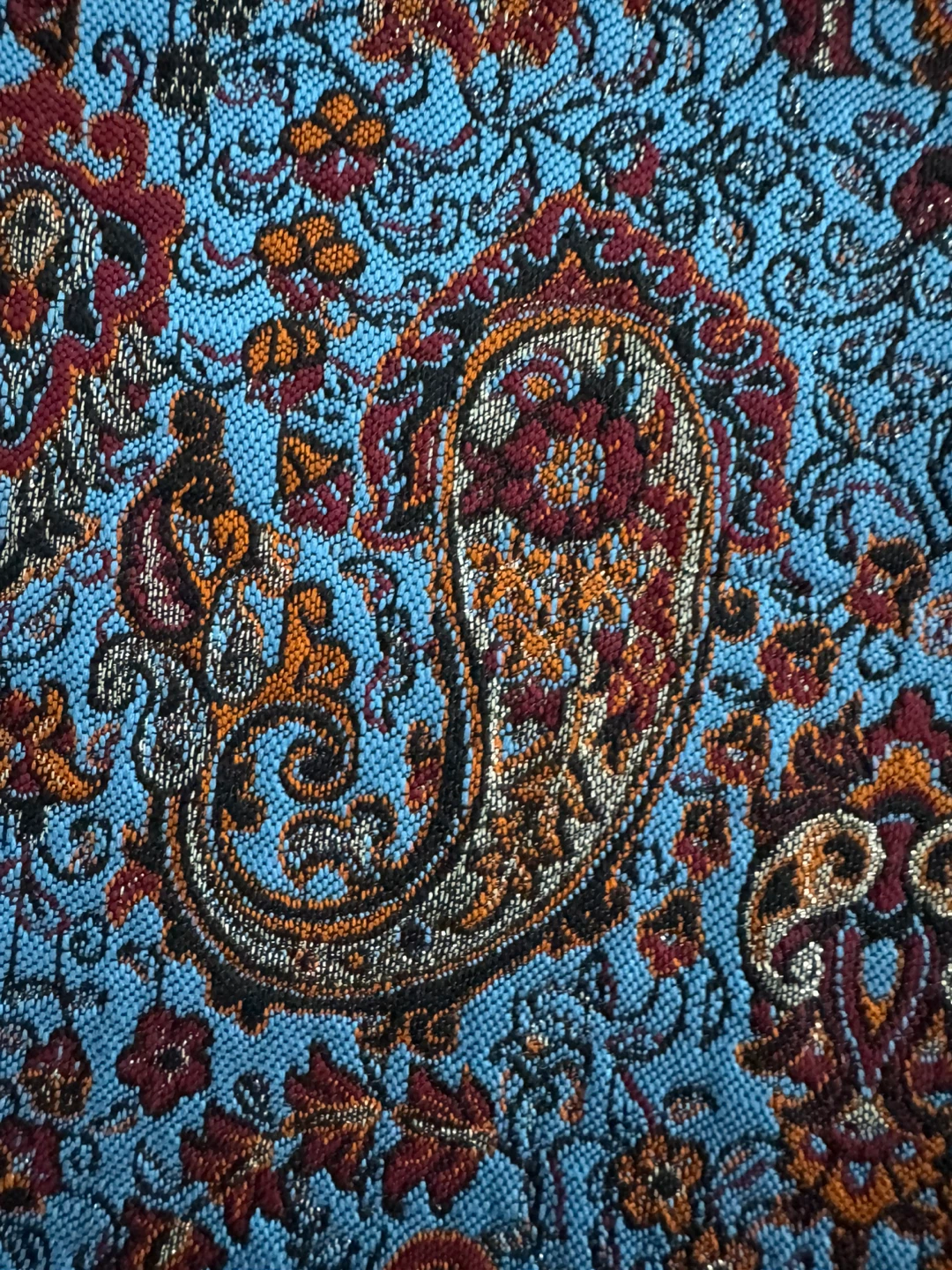 Paisley Pattern table runner or ottoman cover - photo 3