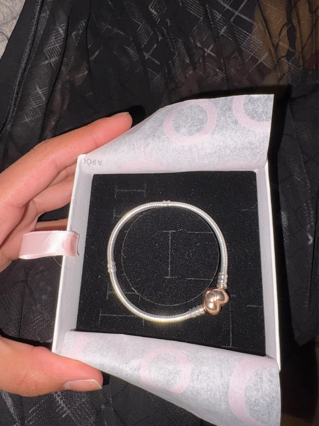 Pandora Sterling Silver Heart Clasp Bracelet