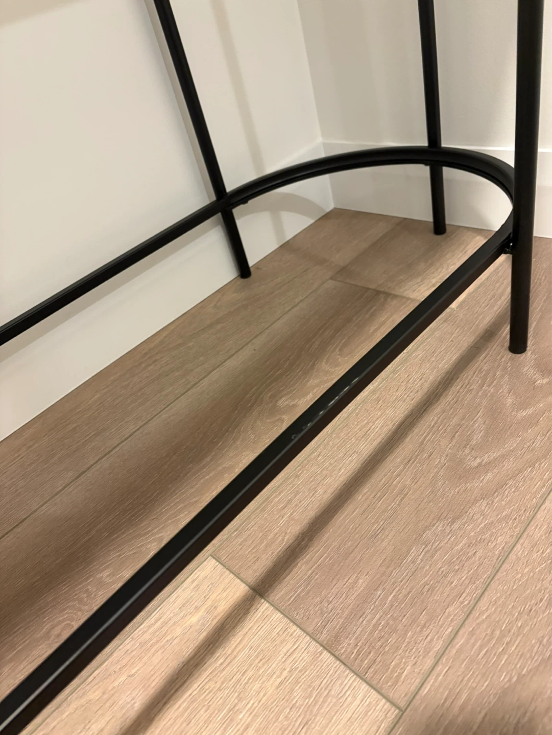 Structube Oval Console Table with Black Metal Frame - photo 4