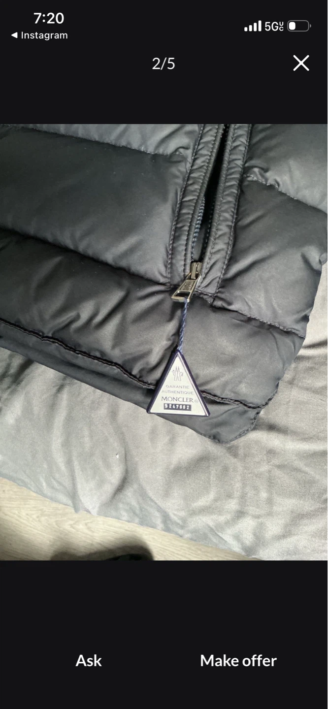 Moncler Puffer Vest - Navy - photo 2