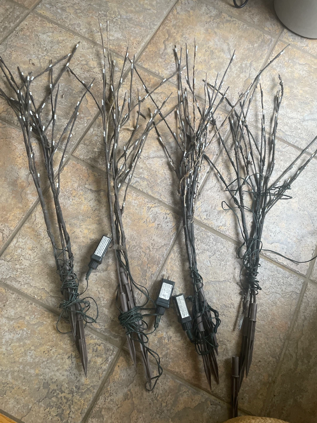 Set of 4 LED Twig Lights
