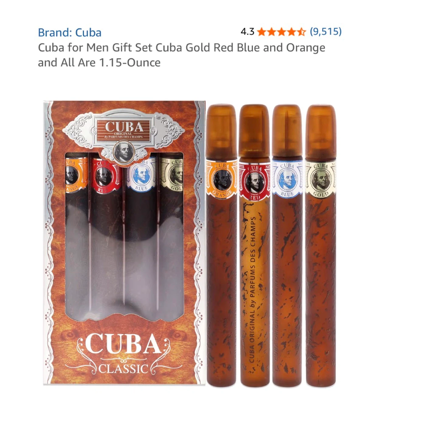 Cuba Paris Men's cologne Eau de Toilette Set - photo 5