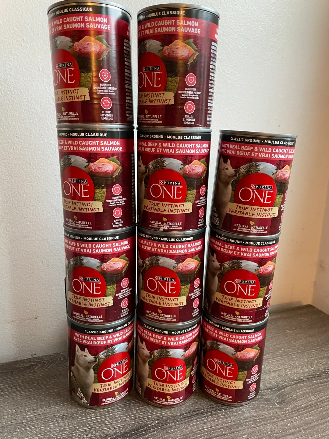 Purina One Wet Dog Food Lot-Beef & Salmon