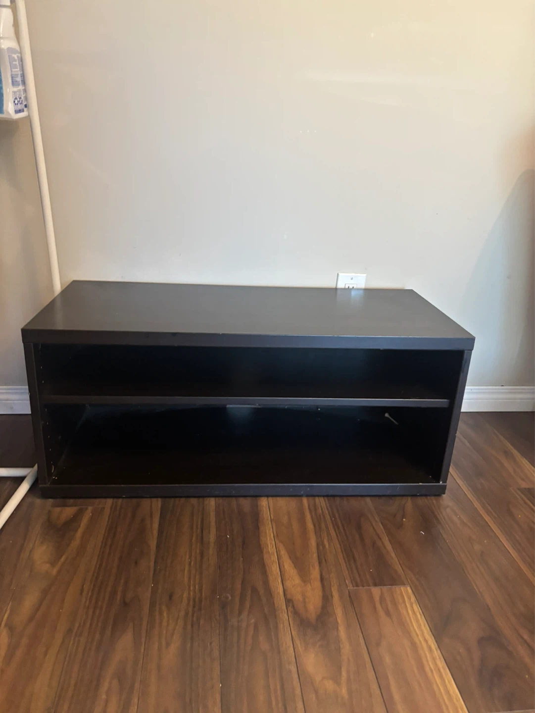 Black 2-Shelf Storage Unit