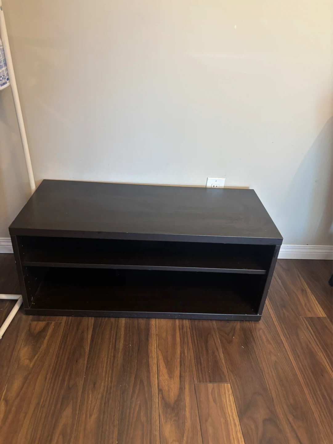 Black 2-Shelf Storage Unit - photo 2