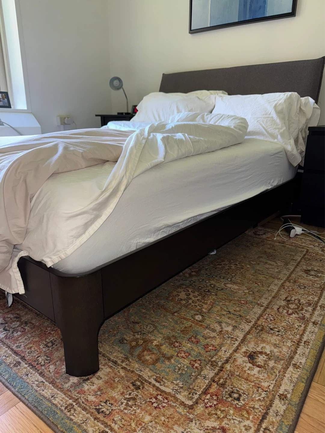 Casper Gray Upholstered Headboard and Bed Frame - photo 3