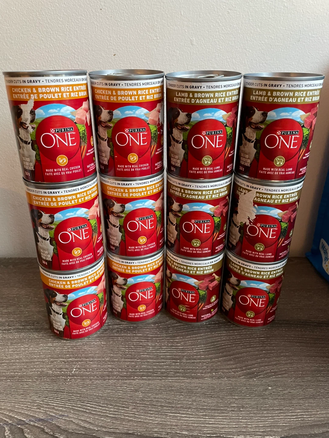 Purina One Wet Dog Food Lot-Cuts Lamb & Chicken