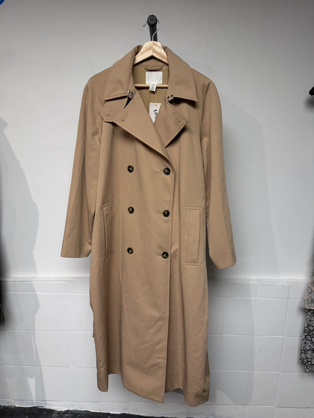 Fashion Nova Women's Trench Coat - Olive Green - photo 5