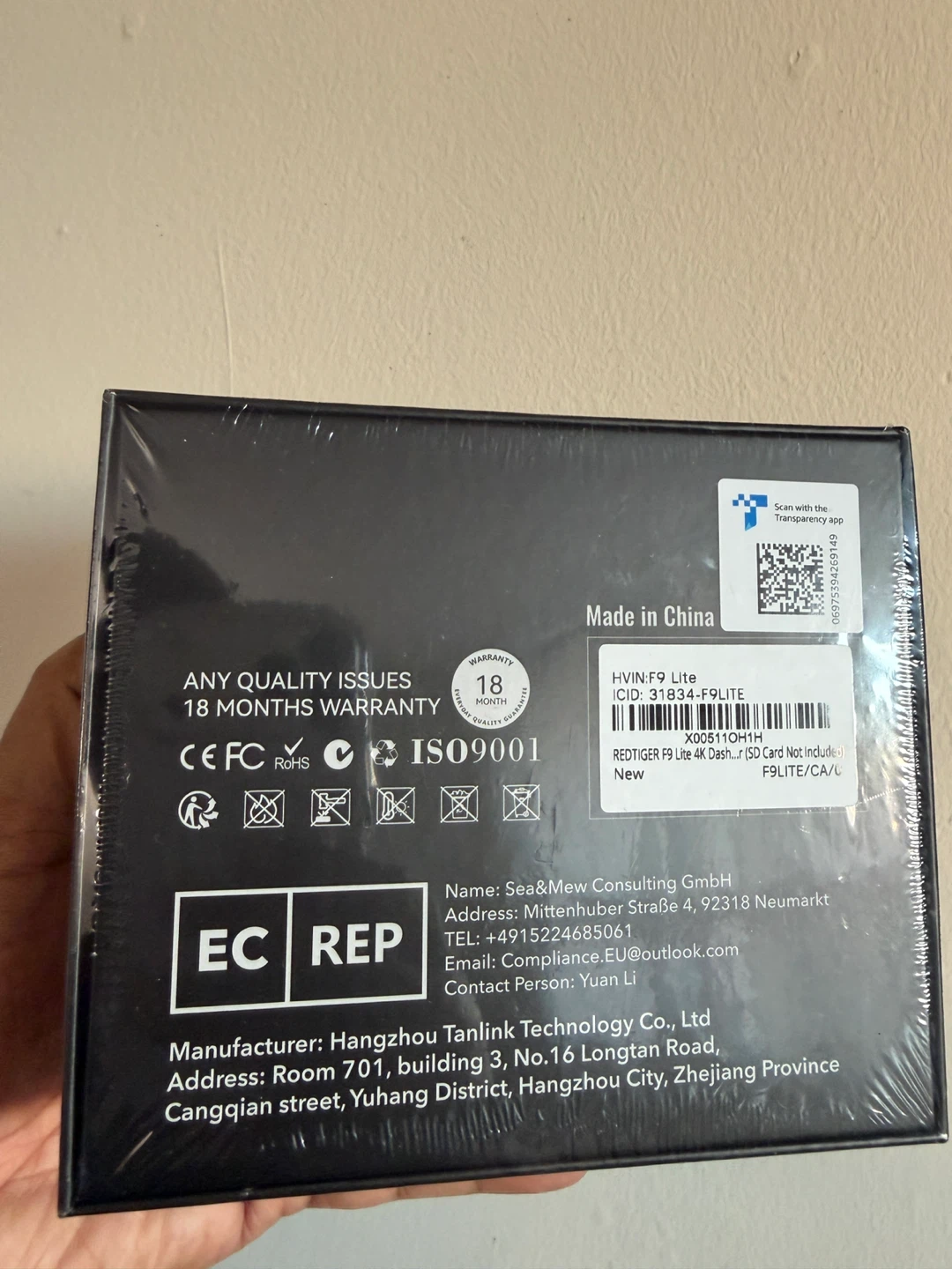 REDTIGER F9 Lite 4K Dash Cam - photo 3
