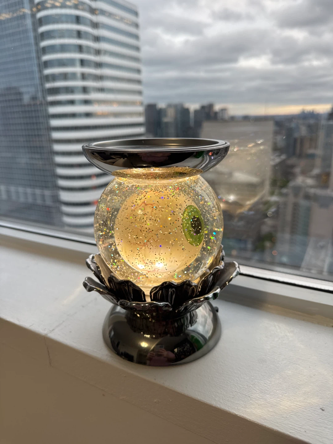 Halloween Eyeball Glitter Candle Holder - photo 2