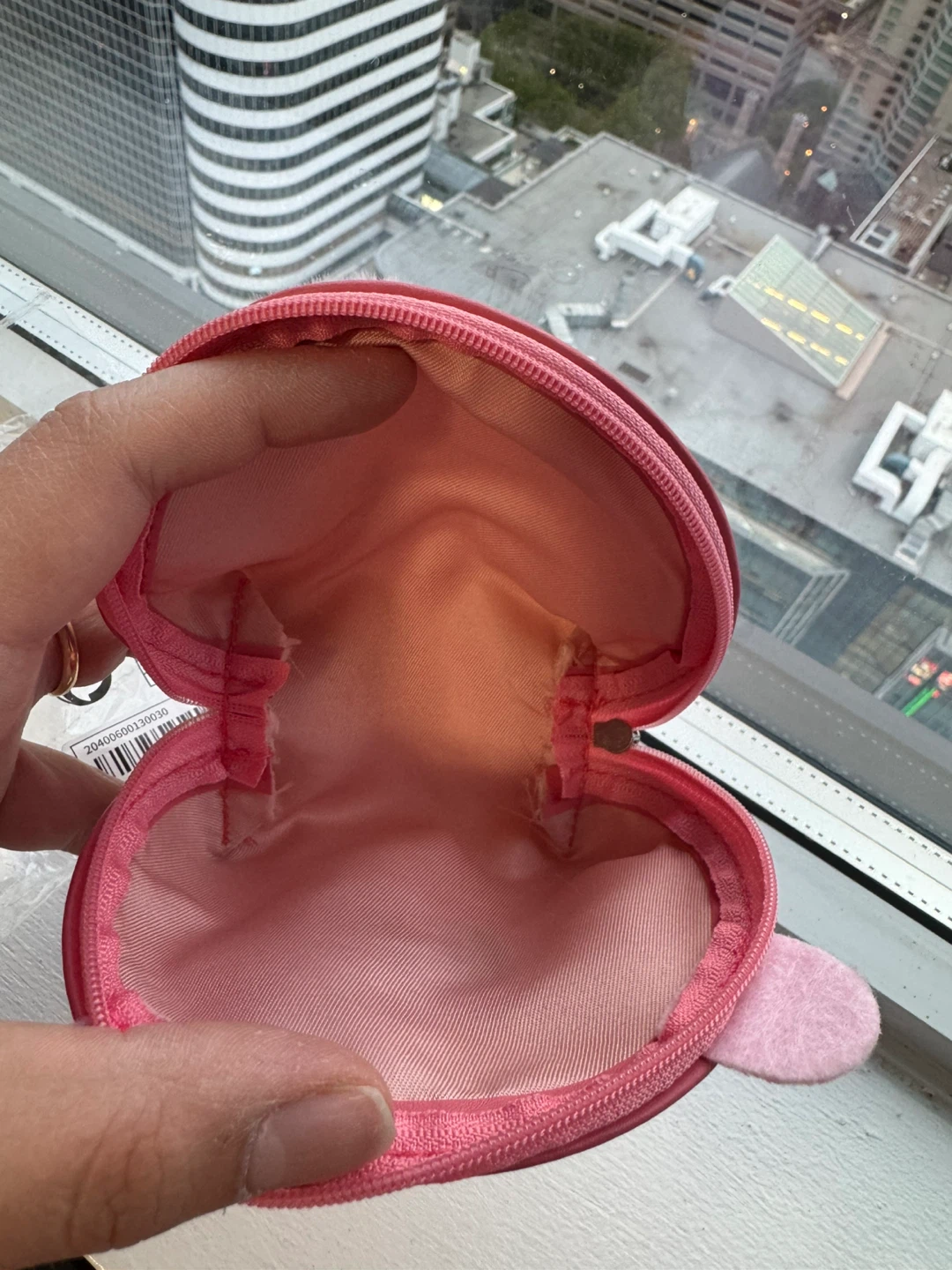 Pink Faux Fur Pig Coin Pouch - photo 2