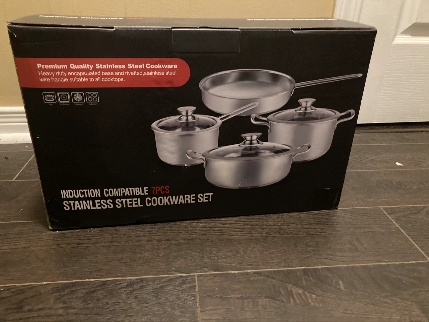 brand new 7pc premium stainless steel cookware set - photo 2
