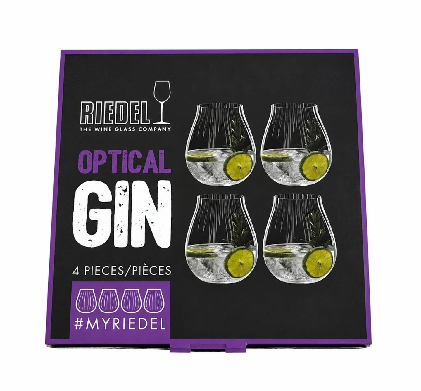 Riedel Optical Gin Glasses (Set of 4) – Brand New in Box ✨ - photo 2